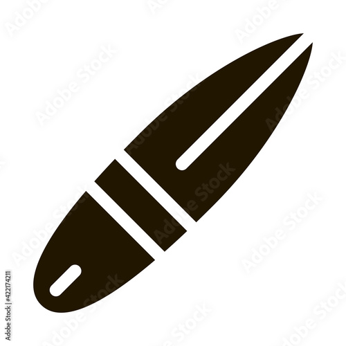 Canoe Icon Vector Glyph Illustration