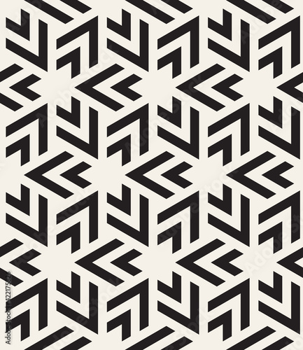 Vector seamless pattern. Modern monochrome texture. Repeating abstract background. Trendy design with geometric shapes. Bold triangular print.