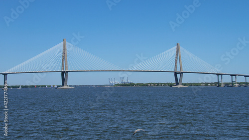 View of Ravenel Bridge from Charleston