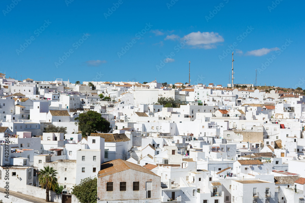Vejer de la Frontera, white houses in the province of Cadiz. Andalusia, Spain