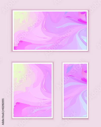 Abstract painting can be used as a trendy background for wallpapers, posters, cards, invitations, websites. Modern artwork. Marble effect painting