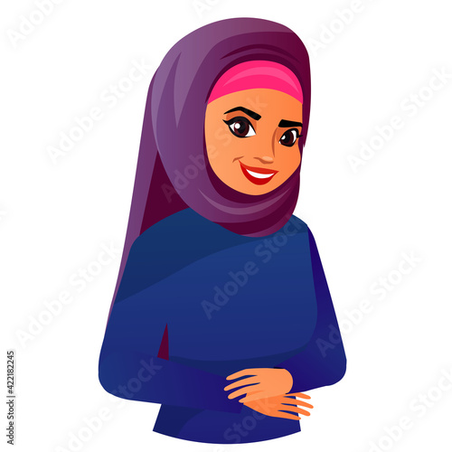 Muslim beautiful girl in hijab 