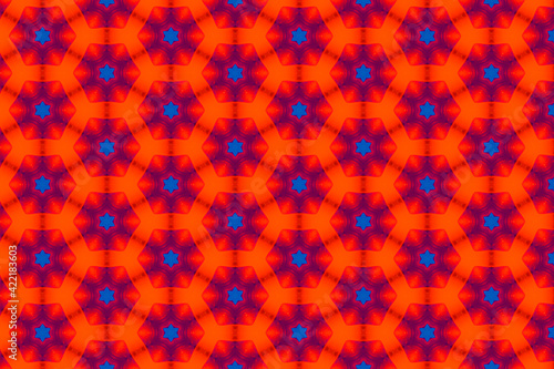 Colorful geometric abstract pattern for textile and design © abdalkader