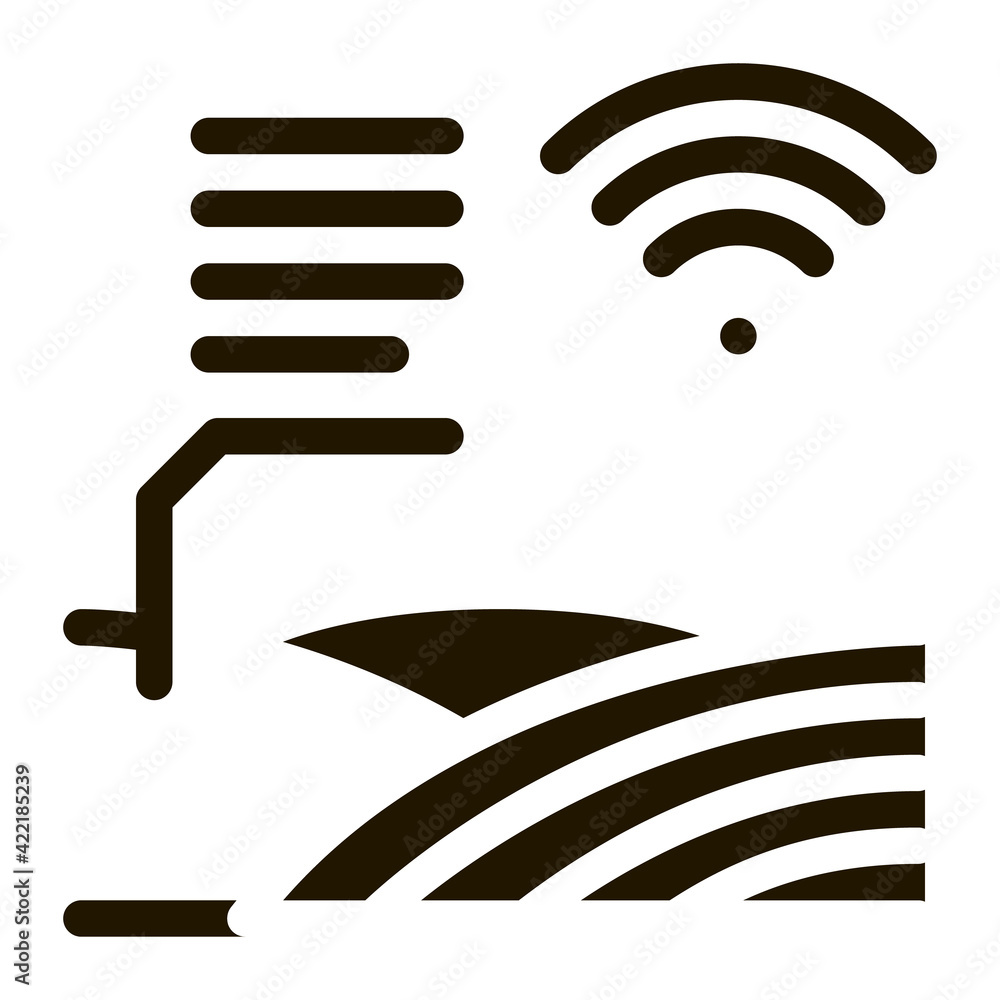 Smart Farm Icon Vector Glyph Illustration Smart Farm Icon Vector Glyph Illustration