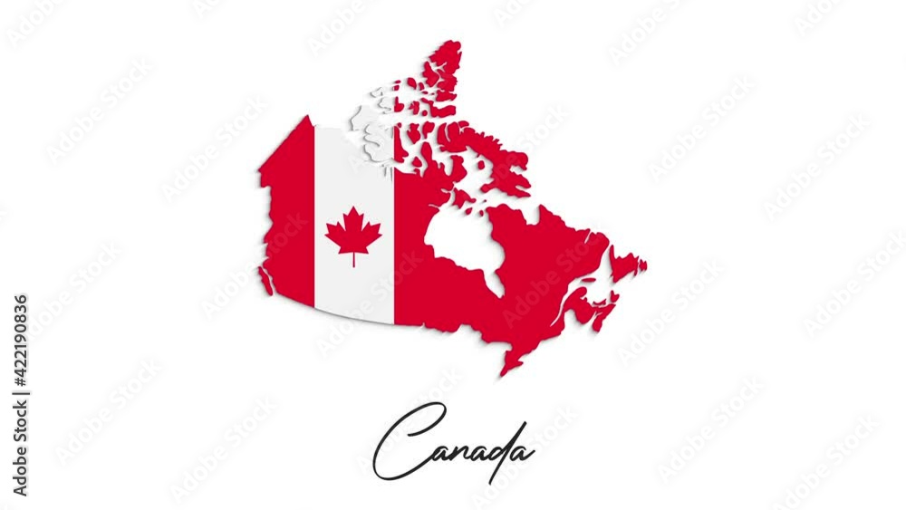 2d map the national flag of Canada in stop motion effect. Canada flag brush strokes art background. 2d map the national flag of Canada in stop motion effect. Canada flag brush strokes art background.