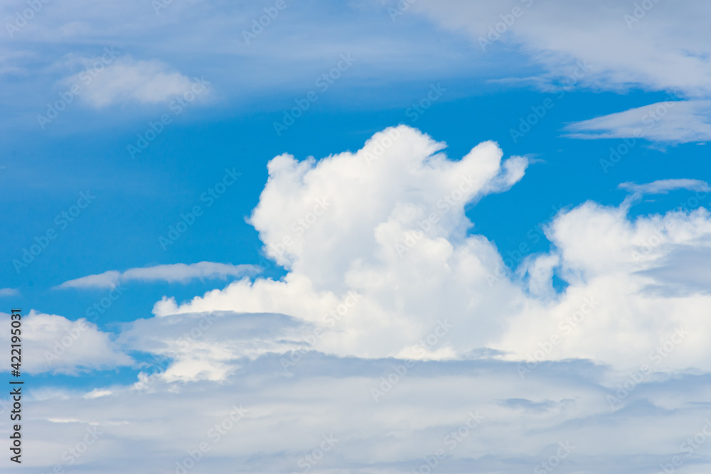 Fototapeta premium Blue Sky with Clouds 