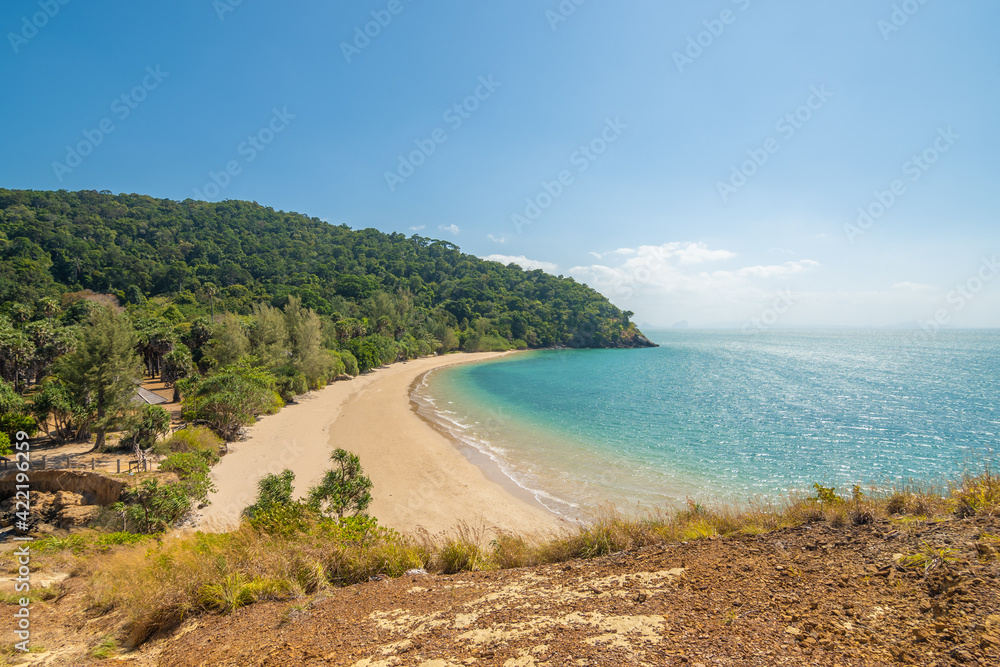 Beach with sea blue sky Andaman Sea.koh lanta Beach with sea blue sky Andaman Sea.koh lanta