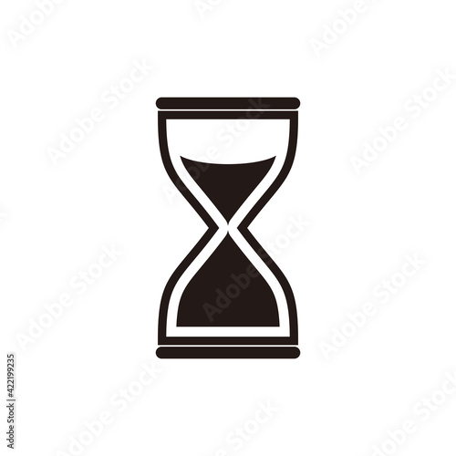 hourglass vector icon illustration symbol