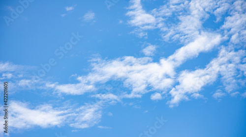 blue sky with clouds Céu azul e nuvens