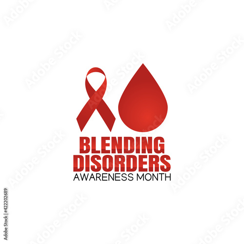 vector graphic of blending disorders awareness month good for blending disorders awareness month celebration. flat design. flyer design.flat illustration.