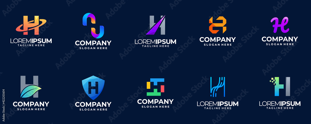 collection of abstract logo symbol, monogram icon collection of abstract logo symbol, monogram icon