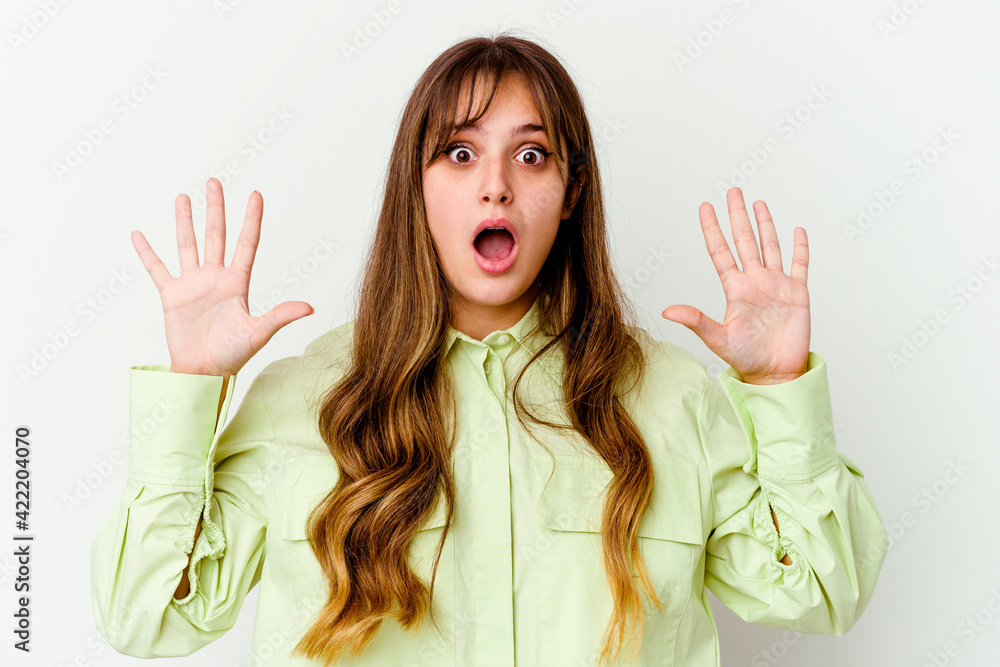 Young caucasian cute woman isolated on white background having an idea, inspiration concept. Young caucasian cute woman isolated on white background having an idea, inspiration concept.