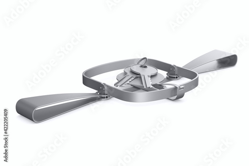 bear trap and two key on wh...