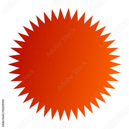Starburst, sunburst radial, radiating motif, mandala clip-art vector