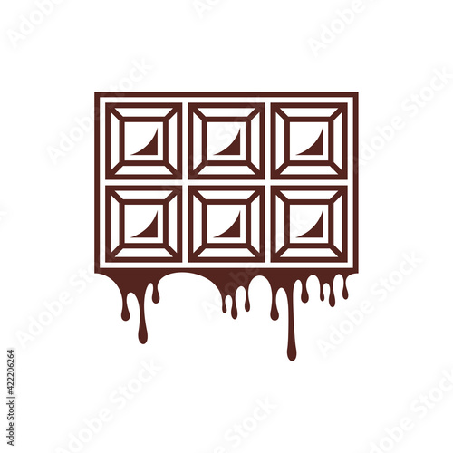 Chocolate logo design vector illustration, Creative Chocolate logo design concept template, symbols icons