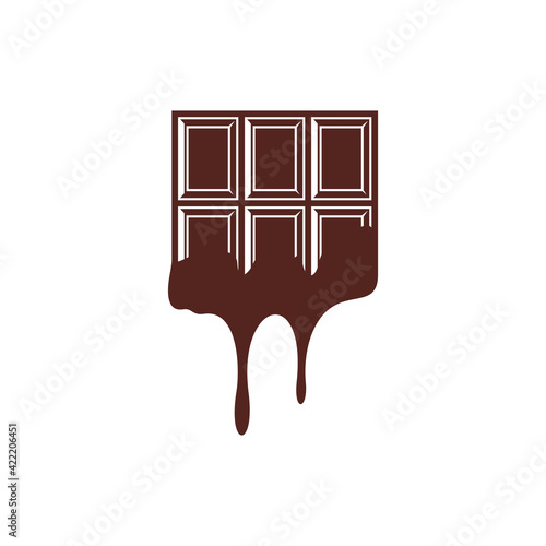 Chocolate logo design vector illustration, Creative Chocolate logo design concept template, symbols icons