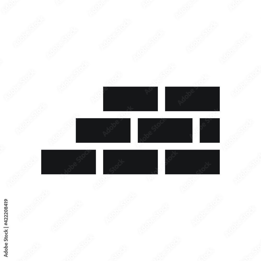 Bricks icon design. vector illustration Bricks icon design. vector illustration