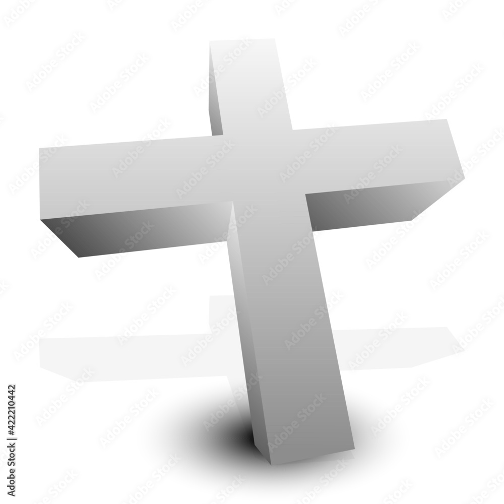Cartoon Christian, Christianity Cross Vector Icon, Symbol, or Logo Cartoon Christian, Christianity Cross Vector Icon, Symbol, or Logo