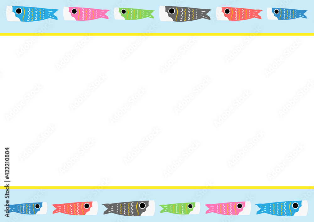 こどもの日 鯉のぼり 5月 フレーム バナー Stock Vector Adobe Stock