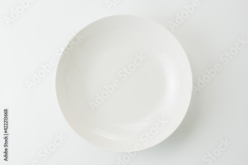 white plate isolated on white background