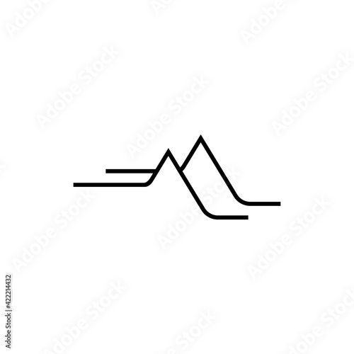 M letter logo design vector