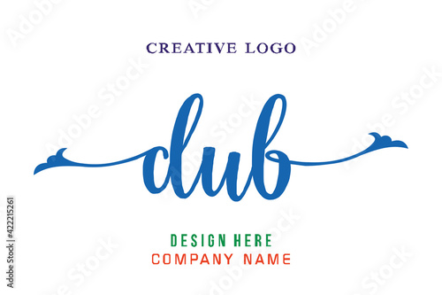 DUB lettering logo is simple, easy to understand and authoritative