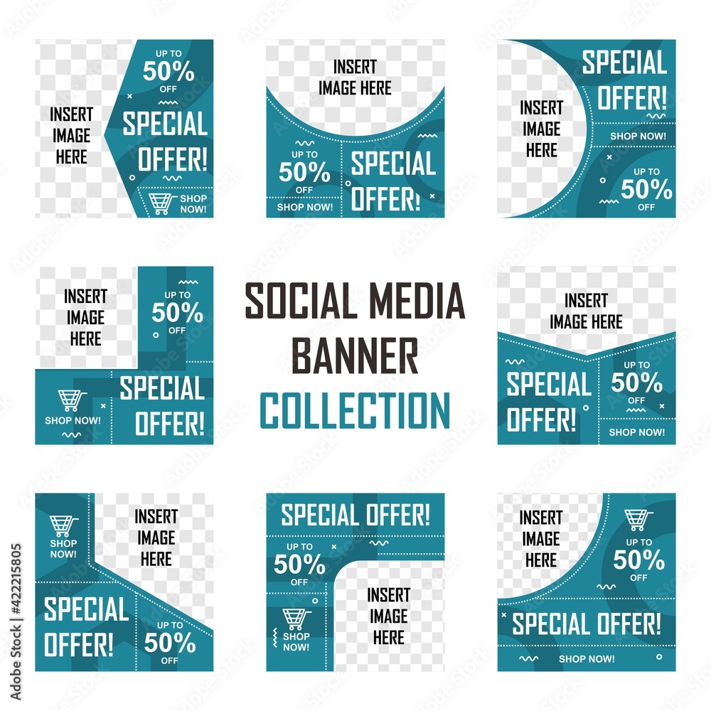 Social media banner design collection. Easy to edit with vector file. Can use for your creative content. Especially for marketing and advertising. Social media banner design collection. Easy to edit with vector file. Can use for your creative content. Especially for marketing and advertising.
