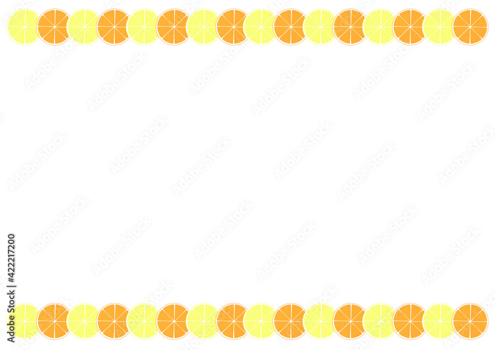 柑橘類 ライン 背景素材 Stock Illustration Adobe Stock