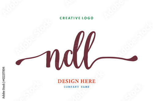 NDL lettering logo is simple, easy to understand and authoritative