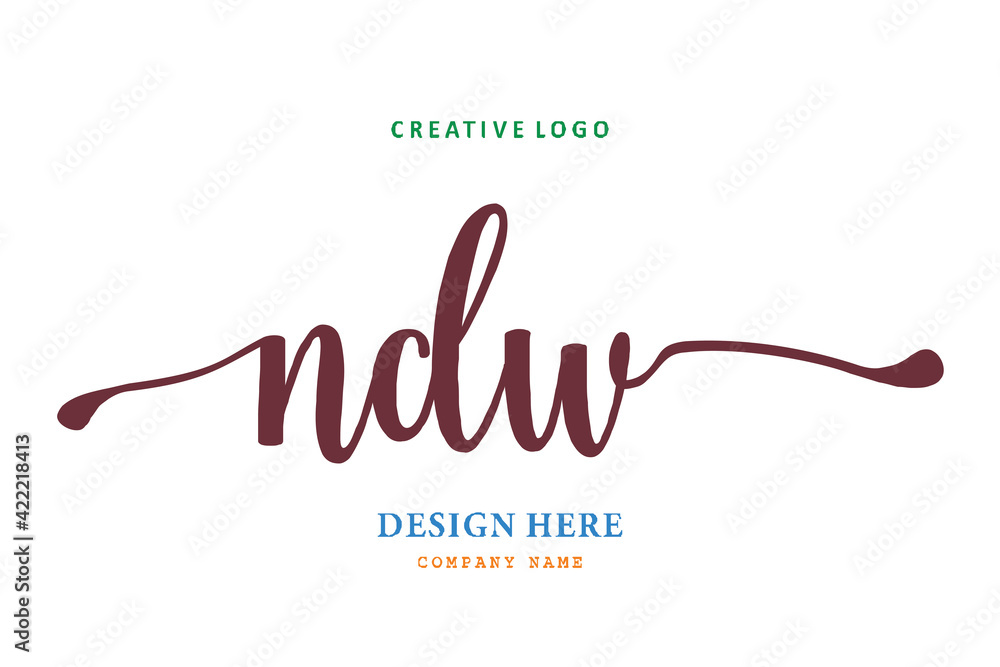 NDW lettering logo is simple, easy to understand and authoritative NDW lettering logo is simple, easy to understand and authoritative