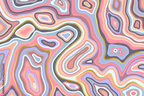 Abstract pink and violet backround. Agate slice ripple texture imitation. Vector illustration.