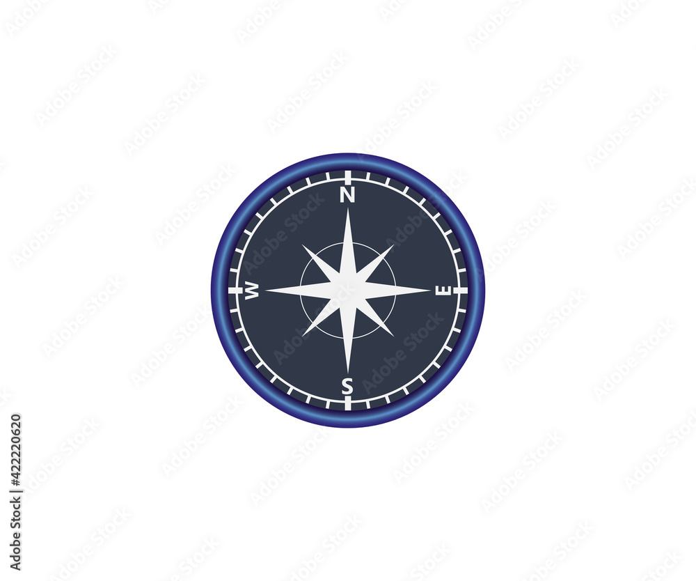 Compass, navigation icon, sign. Vector illustration, design. Compass, navigation icon, sign. Vector illustration, design.