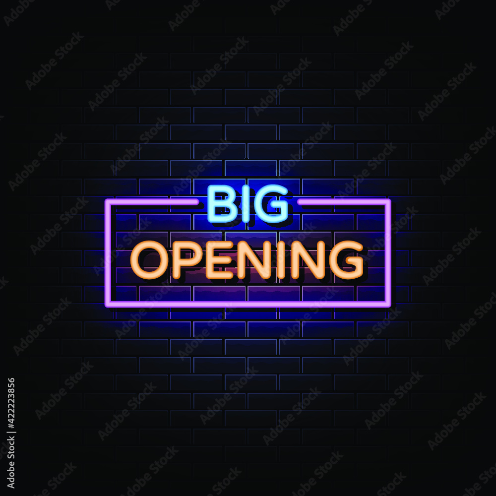 Big Opening Neon Signs Style Big Opening Neon Signs Style