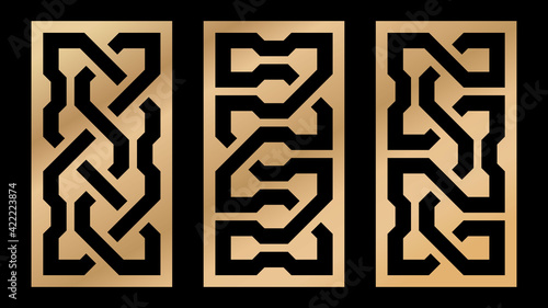 Cutout silhouette panels se...