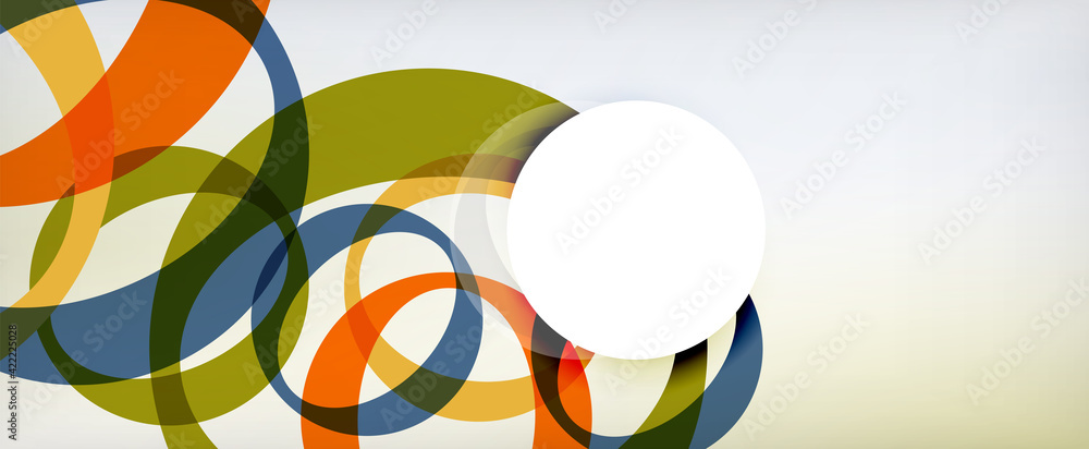 Ring geometric shapes, o letter repetition wallpaper. Abstract background for business or technology presentations, internet posters or web brochure covers Ring geometric shapes, o letter repetition wallpaper. Abstract background for business or technology presentations, internet posters or web brochure covers