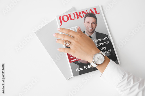 Female hand with stylish wr...