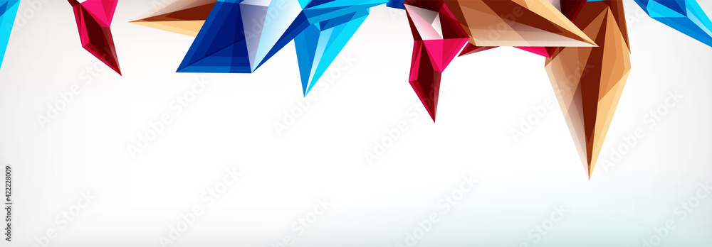 Vector 3d triangles and pyramids abstract background for business or technology presentations, internet posters or web brochure covers Vector 3d triangles and pyramids abstract background for business or technology presentations, internet posters or web brochure covers
