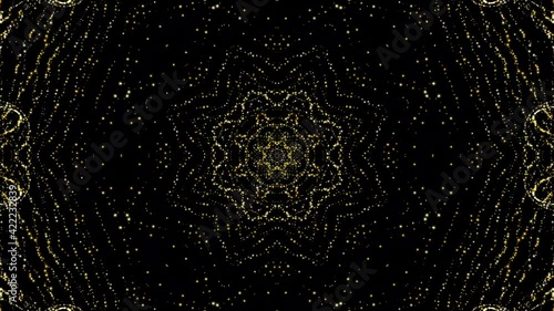 kaleidoscope gold background