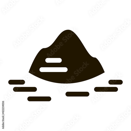 Sugar Sand Heap Icon Vector Glyph Illustration