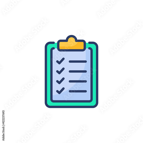 Symptom List icon in vector. Logotype