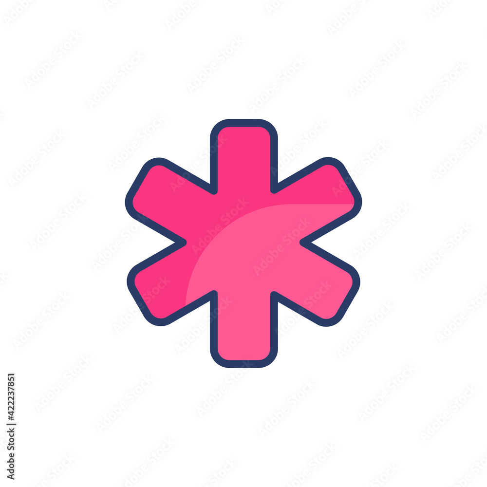 Obraz premium Healthcare Sign icon in vector. Logotype