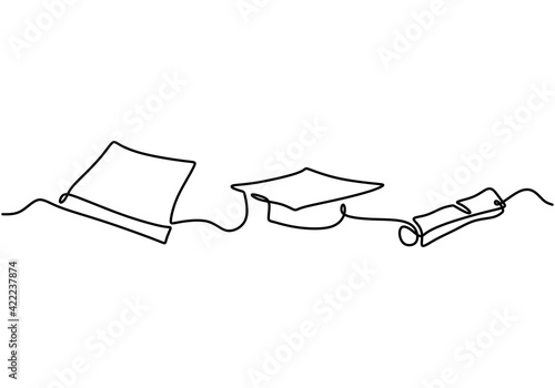 One continuous line drawing...