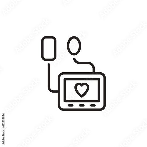 Sphygmomanometer icon in vector. Logotype