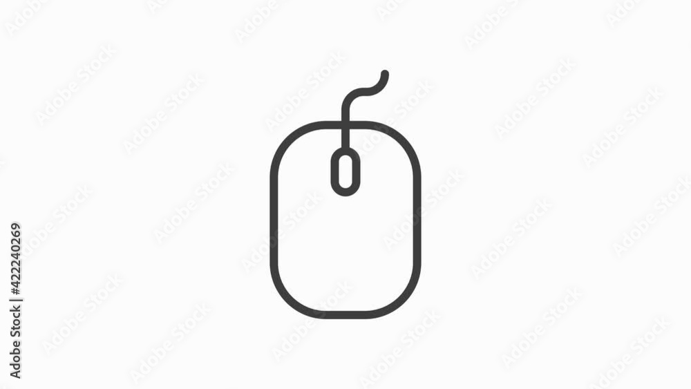 ELECTRONICS a mouse icon with flat abstract design isolated on white background. Motion graphic. ELECTRONICS a mouse icon with flat abstract design isolated on white background. Motion graphic.
