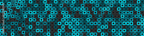 Abstract Geometric Pattern generative computational art illustration