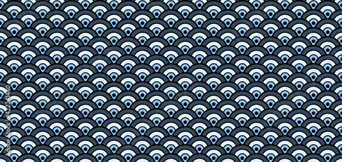 Glamour Kimono, Wabi Sabi Tie Dye Shibori Ikat Water Texture. Geometric Bohemian Asian