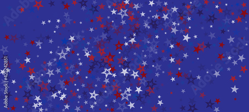 National American Stars Vector Background. USA Memorial Labor 11th of November President's 4th of July Independence Veteran's Day