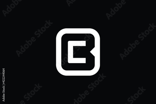CB logo letter design on luxury background. BC logo monogram initials letter concept. CB icon logo design. BC elegant and Professional letter icon design on black background. C B BC CB