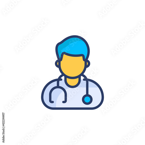 Doctor icon in vector. Logotype