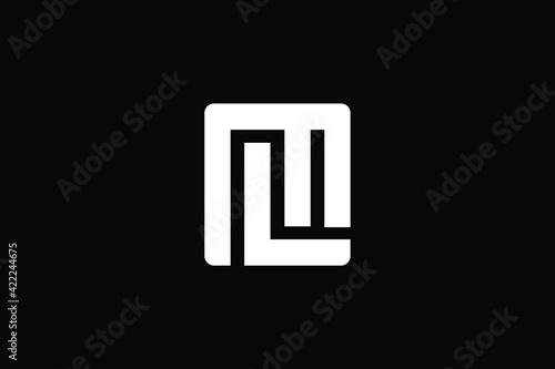 ML logo letter design on luxury background. LM logo monogram initials letter concept. ML icon logo design. LM elegant and Professional letter icon design on black background. M L LM ML